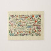 Fleurs Wildbloem Tuindiagram Legpuzzel (Horizontaal)