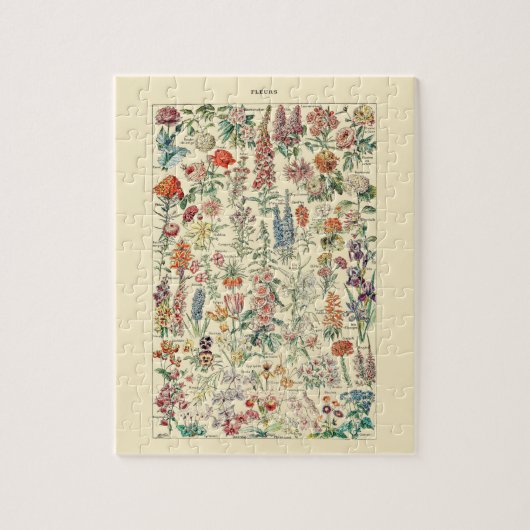 Fleurs Wildbloem Tuindiagram Legpuzzel (Verticaal)