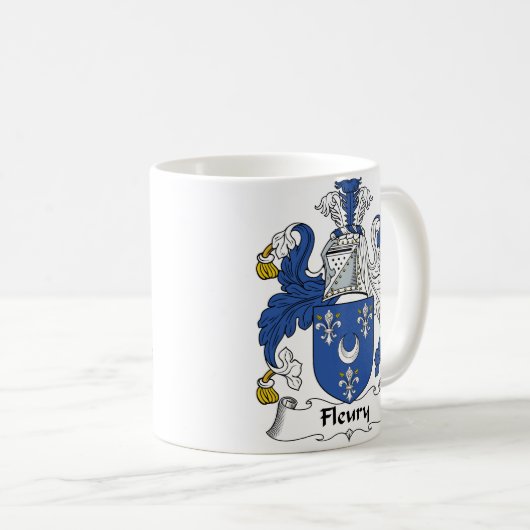 Fleury Family Crest Koffiemok (Voorkant rechts)