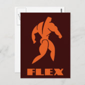 Flex Bodybuilding Briefkaart (Voorkant / Achterkant)