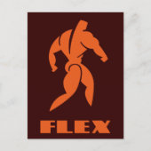 Flex Bodybuilding Briefkaart (Voorkant)