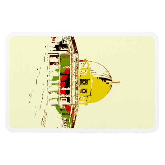 Flex de Glorie: Koepel van de Rots Flexibel Magneet (Horizontaal)