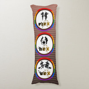 Flex. Hex. Vex. Lichaam Positieve LGBTQIA Heksen Lichaamskussen