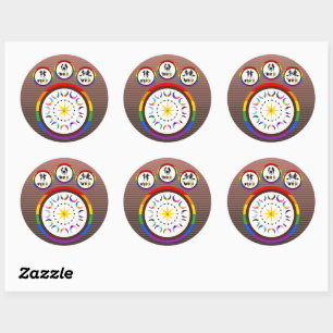 Flex. Hex. Vex. Lichaam Positieve LGBTQIA Heksen Ronde Sticker