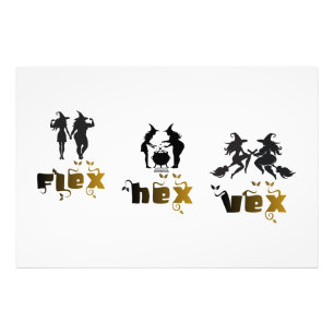 Flex. Hex. Vex. Lichaamspositieve en diverse hekse Foto Afdruk
