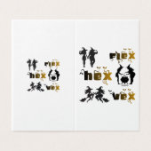 Flex. Hex. Vex. Lichaamspositieve en diverse hekse Kaart (Buitenkant ongevouwen)
