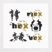 Flex. Hex. Vex. Lichaamspositieve en diverse Hekse Labels (Design 1)