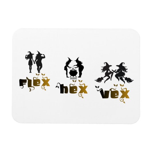 Flex. Hex. Vex. Lichaamspositieve en diverse Hekse Magneet (Horizontaal)