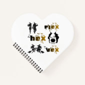 Flex. Hex. Vex. Lichaamspositieve en diverse Hekse Notitieboek (Voorkant)