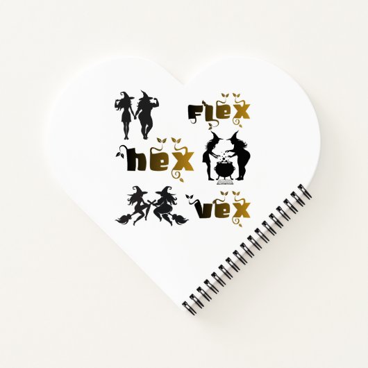 Flex. Hex. Vex. Lichaamspositieve en diverse Hekse Notitieboek (Achterkant)