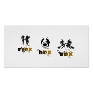 Flex. Hex. Vex. Lichaamspositieve en diverse Hekse Perfect Poster