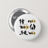 Flex. Hex. Vex. Lichaamspositieve en diverse hekse Ronde Button 5,7 Cm (Voorkant /achterkant)