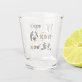 Flex. Hex. Vex. Lichaamspositieve en diverse Hekse Shot Glas (Achterkant)