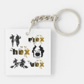 Flex. Hex. Vex. Lichaamspositieve en diverse hekse Sleutelhanger (Achterkant)