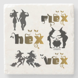 Flex. Hex. Vex. Lichaamspositieve en diverse Hekse Stenen Onderzetter