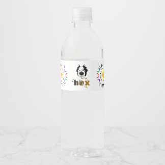 Flex. Hex. Vex. Lichaamspositieve en diverse Hekse Waterfles Etiket