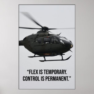 Flex is tijdelijk, controle is permanent citaat poster