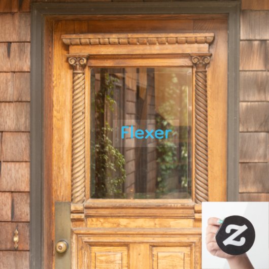 Flex Levering Driver Car Window Decal (Huis Deur)