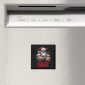 Flex Like Santa Claus Bodybuilder Kerstmisgym Wo Magneet (Insitu (Vaatwasser))