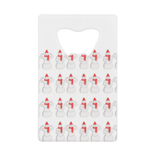 Flex-spier Snowman Creditkaart Flessenopener