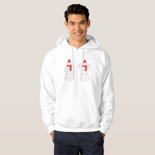 Flex-spier Snowman Hoodie (Voorkant volledig)