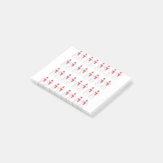 Flex-spier Snowman Post-it® Notes (Schuin)