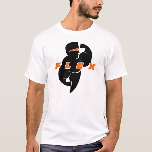 Flex-spier T-shirt (Voorkant)
