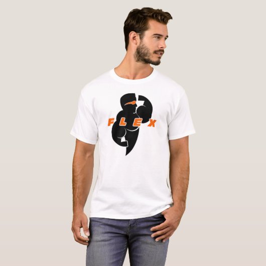 Flex-spier T-shirt (Voorkant volledig)