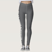Flex uw sterkte Grijs Leggings (Voorkant)