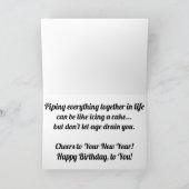 "Flex Your Pipes" Verjaardagskaart Kaart (Binnen)