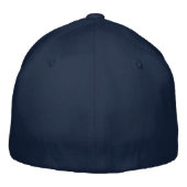 Flexfit Wol Navy Kleur King Text Geborduurde Pet (Achterkant)