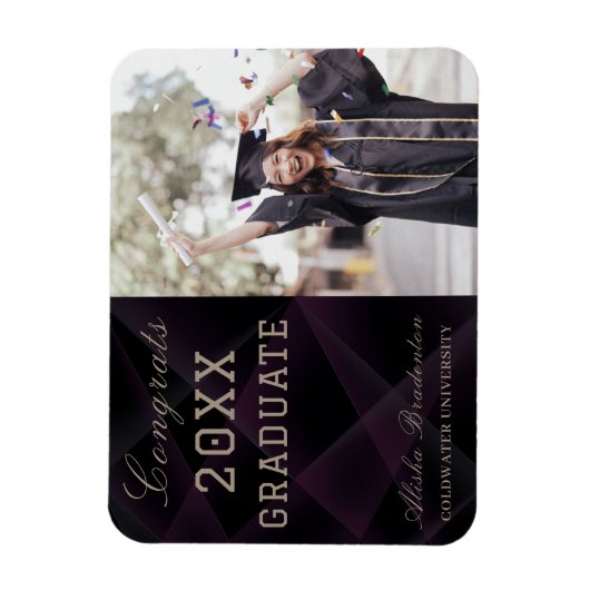 Flexibal Modern Gefeliciteerd Afstuderen Magnet Magneet (Verticaal)