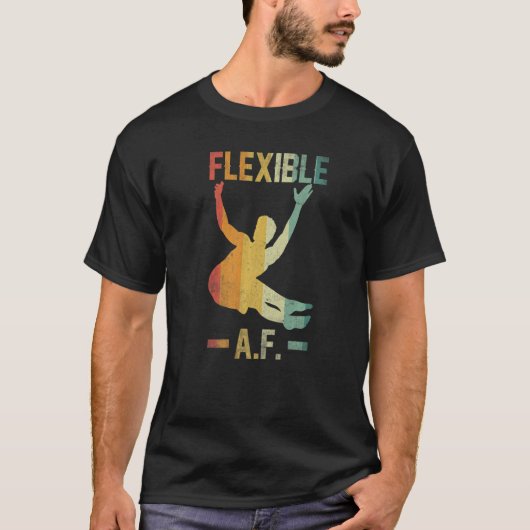 Flexibel a of Capoeira Danssport Retro  T-shirt (Voorkant)