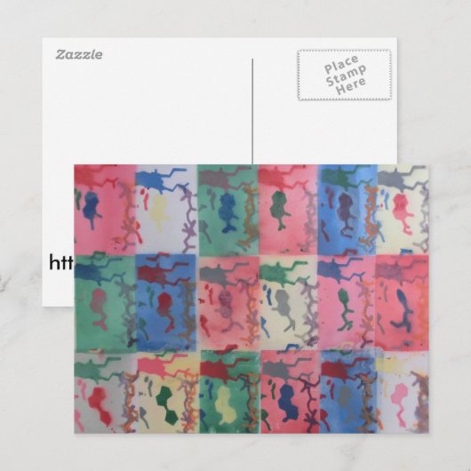 Flexibel eiwit en ligand - Optie 2 Briefkaart (Voorkant / Achterkant)