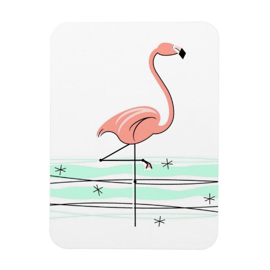 Flexibel Flamingo Ocean magnet Magneet (Verticaal)