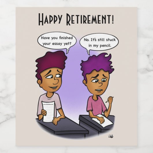 Flexibel in potlood wijn etiket