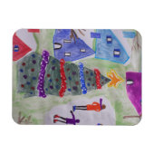 Flexibel kerstdorp magneet (Horizontaal)