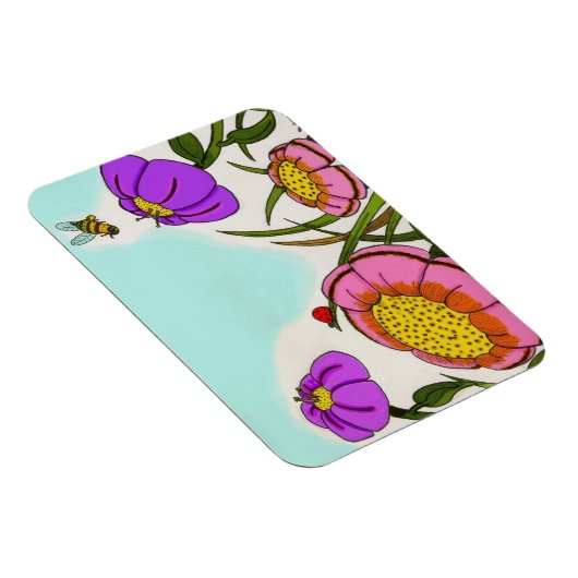 Flexibel magneet met bloem (Rechterzijde)