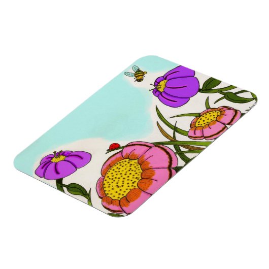 Flexibel magneet met bloem (Linkerzijde)