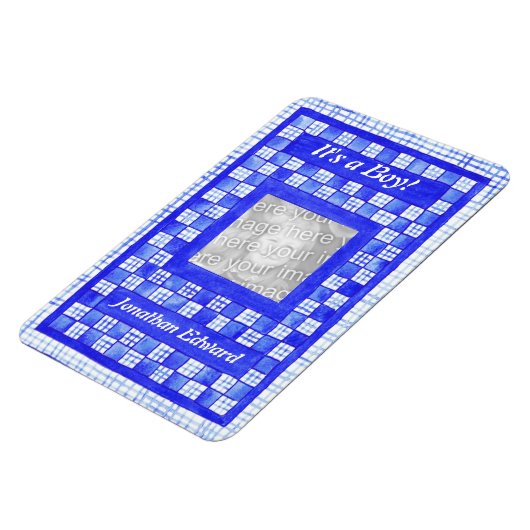 Flexibel magneet met nieuwe babyaankondiging (Linkerzijde)