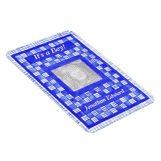 Flexibel magneet met nieuwe babyaankondiging (Rechterzijde)