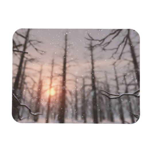 Flexibel magneet uit de droom van een Winternacht (Horizontaal)