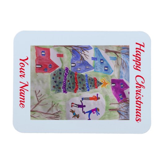 Flexibel magneet voor kerstdorp (Horizontaal)