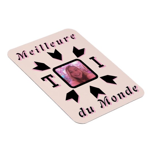 Flexibel Magnet Aanpasbare foto "Beste T Magneet (Rechterzijde)