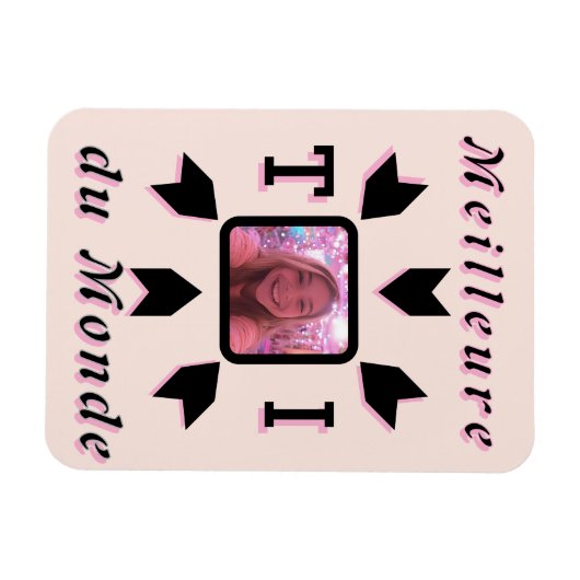 Flexibel Magnet Aanpasbare foto "Beste T Magneet (Horizontaal)