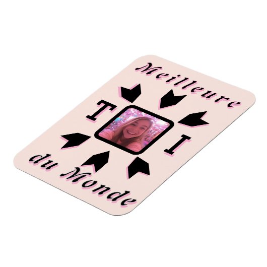 Flexibel Magnet Aanpasbare foto "Beste T Magneet (Linkerzijde)