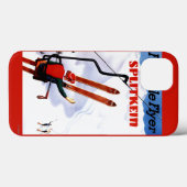 Flexibele brochure in Wooden Skis Promo Case-Mate iPhone Case (Achterkant (horizontaal))