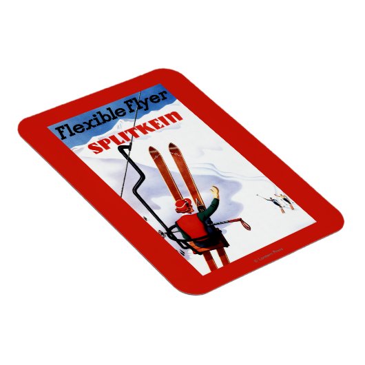 Flexibele brochure in Wooden Skis Promo Magneet (Rechterzijde)