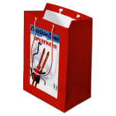 Flexibele brochure in Wooden Skis Promo Medium Cadeauzakje (Achterkant Gekanteld)