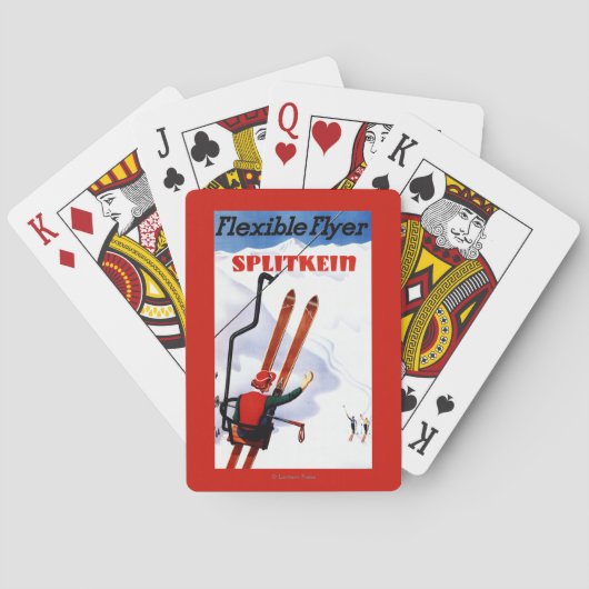 Flexibele brochure in Wooden Skis Promo Pokerkaarten (Achterkant)